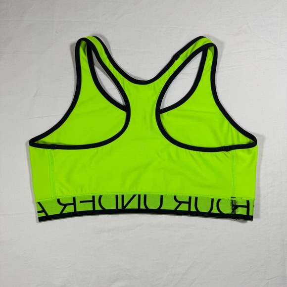 Neon Green Underarmour Sports Bra Size Medium - Picture 3 of 7